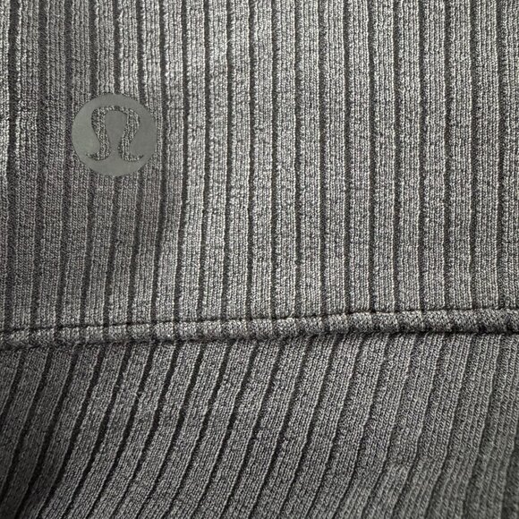 Lululemon Ribbed Softstreme Flared Pant Size 4 Charcoal Gray Pull On PT-2574 - Picture 6 of 12
